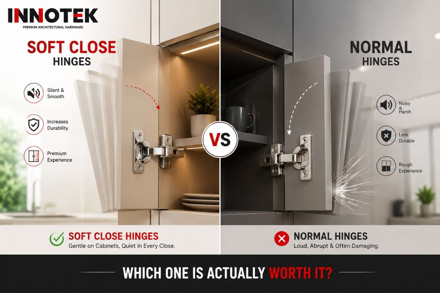 Soft Close vs Normal Hinges — Which One is Actually Worth It?