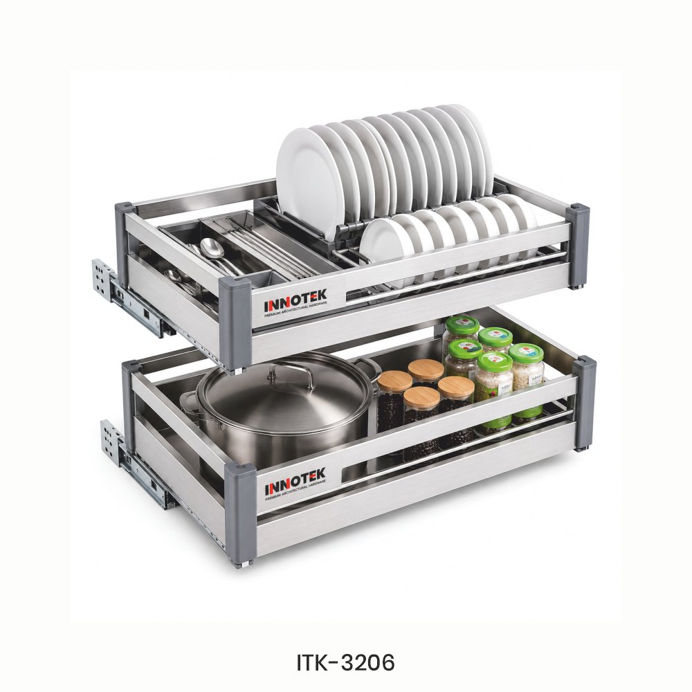 KITCHEN DISH DRAWER BASKET